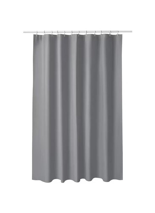 Grey Waterproof Shower Curtain