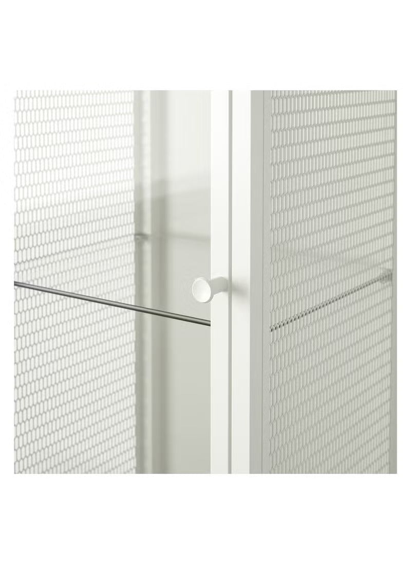 White Glass Storage Cabinet