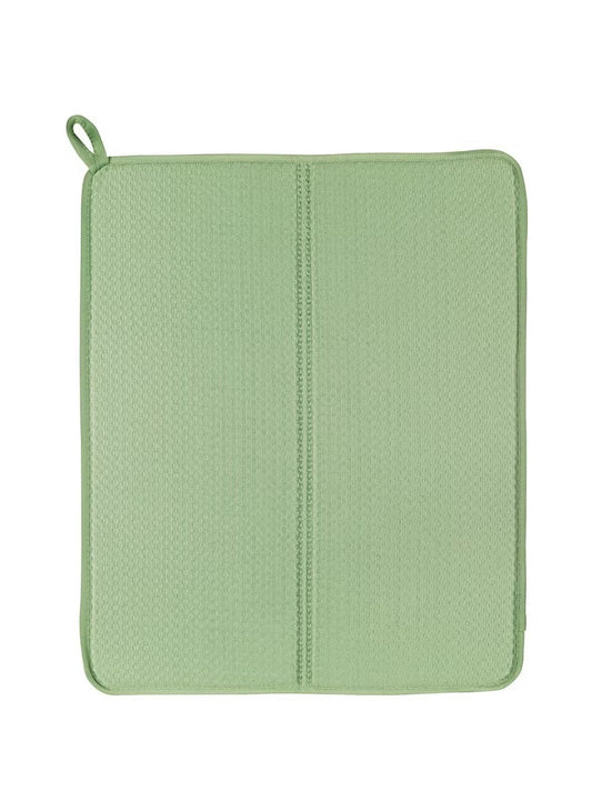 Green Dish Drying Mat