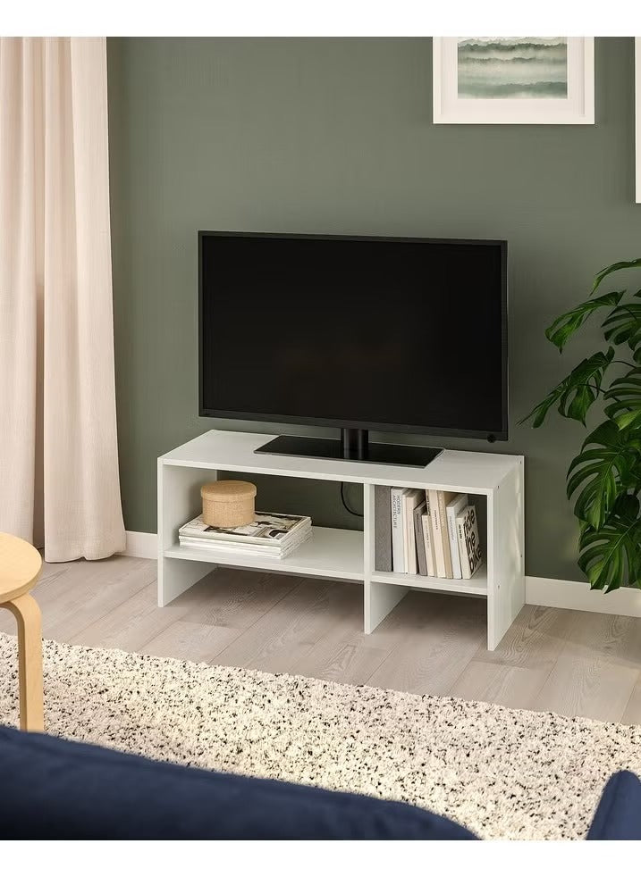 White TV Storage Bench
