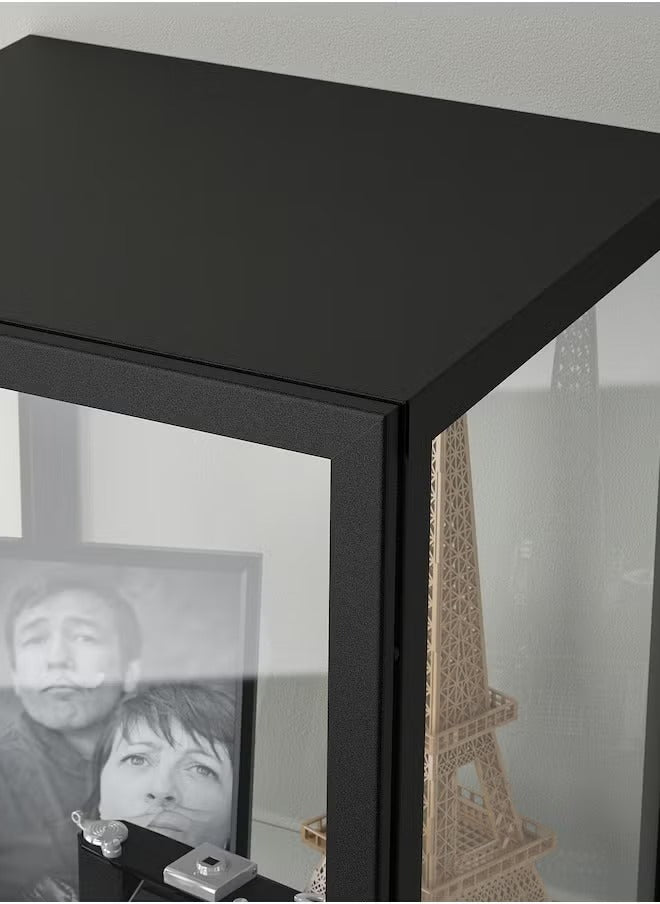 Black Glass Storage Cabinet