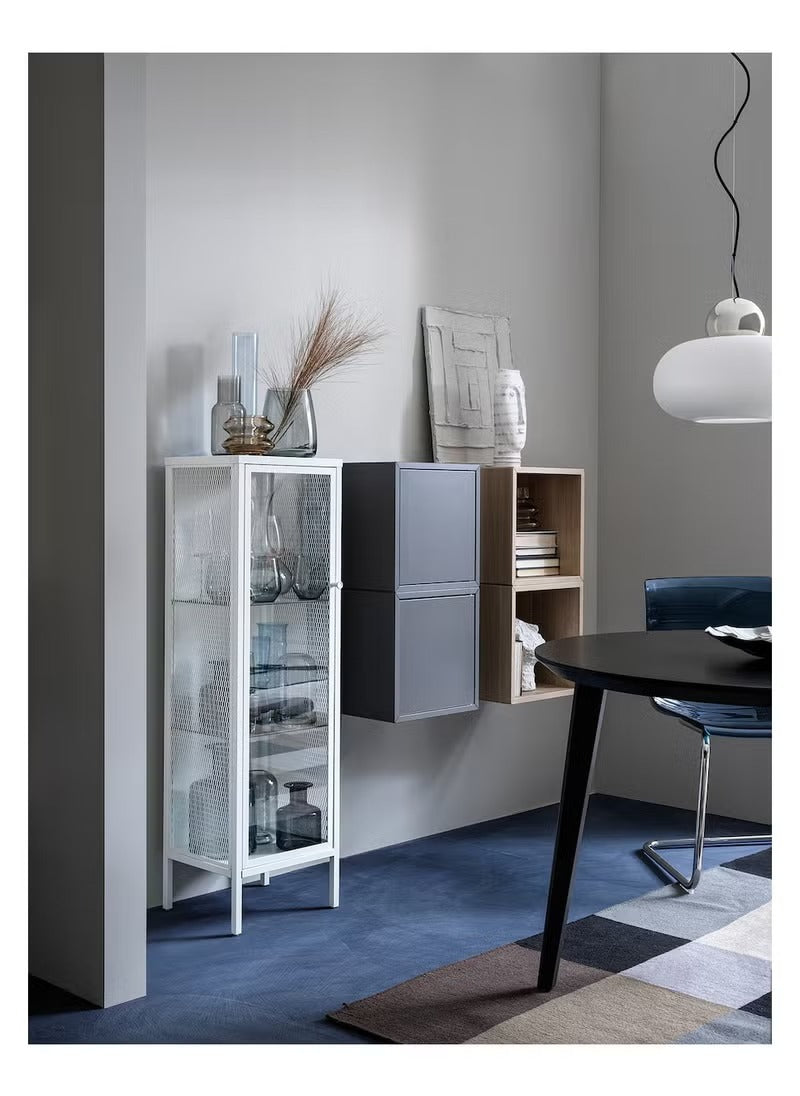 White Glass Storage Cabinet