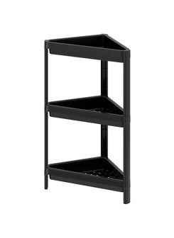 Black Plastic Corner Shelf