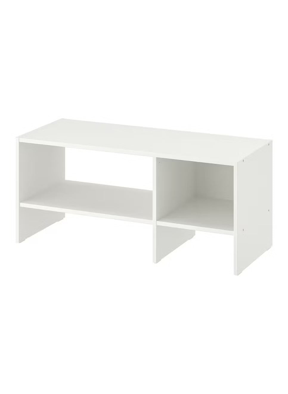 White TV Storage Bench