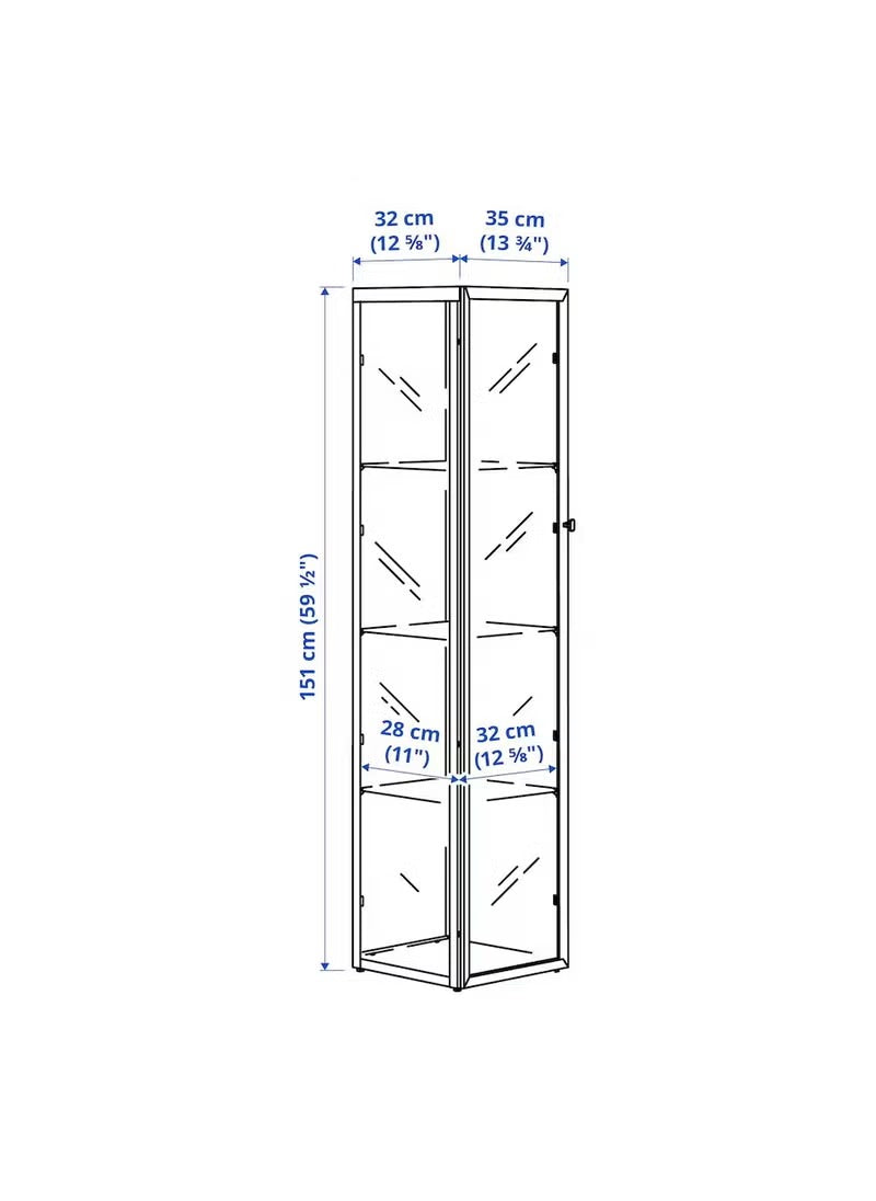 Black Glass Storage Cabinet