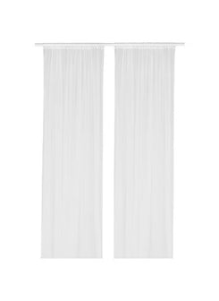 White Rod Pocket Curtains